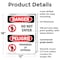 Signmission Do Not Enter Bilingual Danger Sign, Plastic, 12in W x 18in L, 2PK OS-2PACK-DS-P-1218-VS-1151 - alternate 6
